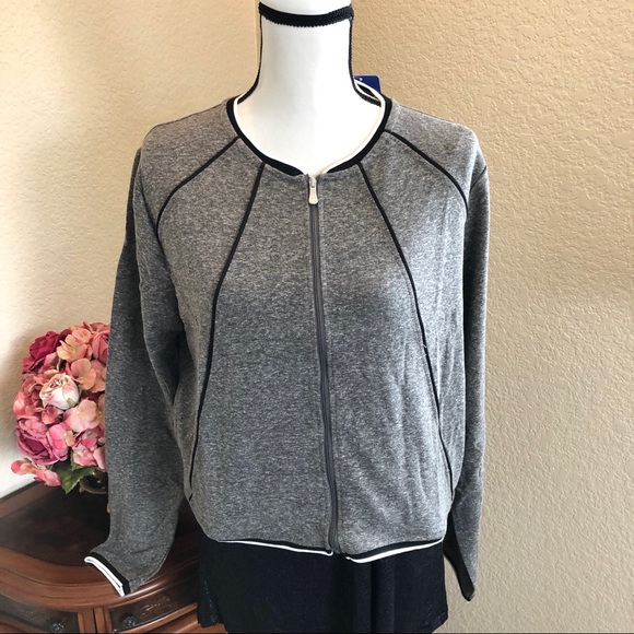 Danskin Cropped Bomber Jacket - Picture 2 of 8